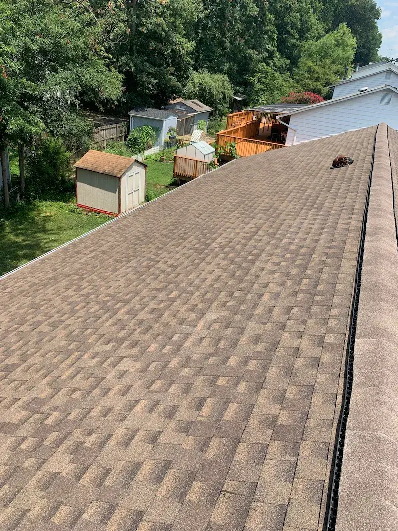Copper colored metal roof in Gaithersburg, MD. 