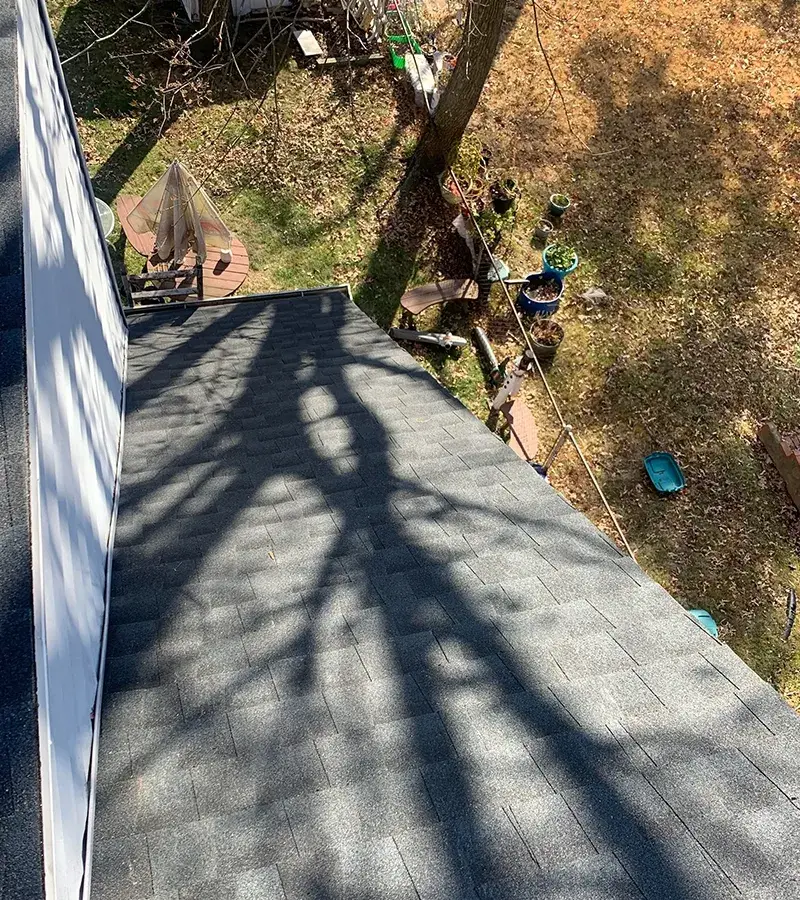 Brown metal standing seam roof installed in Millersville, MD.
