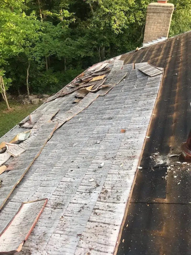 Copper colored metal roof in Gaithersburg, MD.