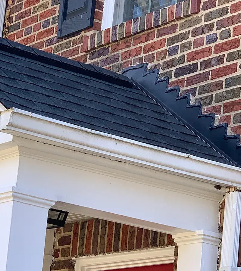 Brown metal standing seam roof installed in Millersville, MD.