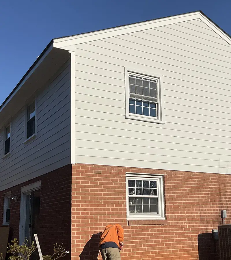Brown metal standing seam roof installed in Millersville, MD.
