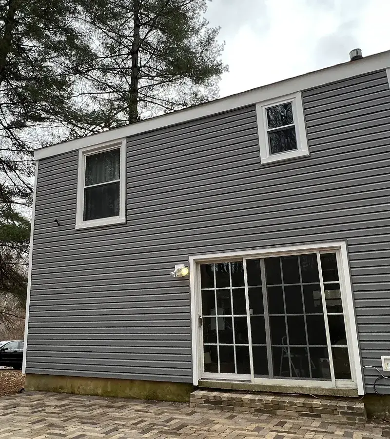 Brown metal standing seam roof installed in Millersville, MD.