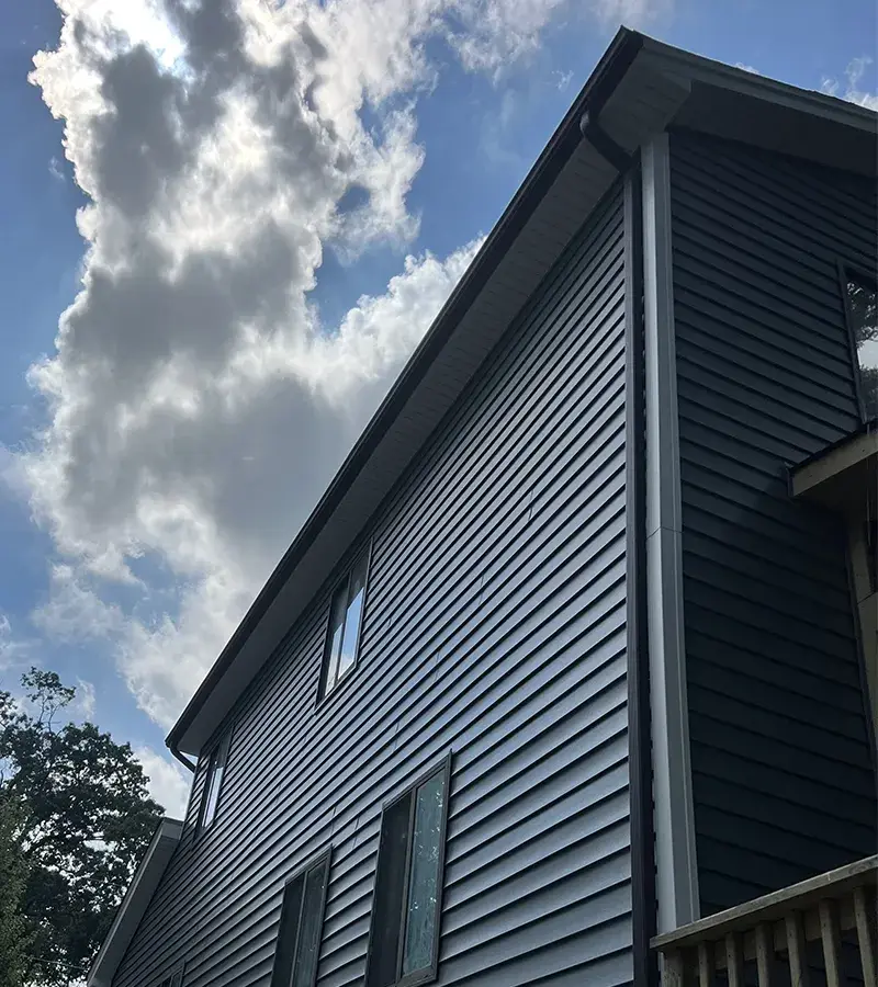 Copper colored metal roof in Gaithersburg, MD.