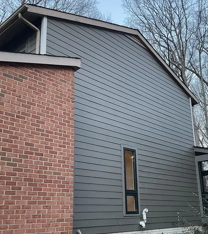 Copper colored metal roof in Gaithersburg, MD.