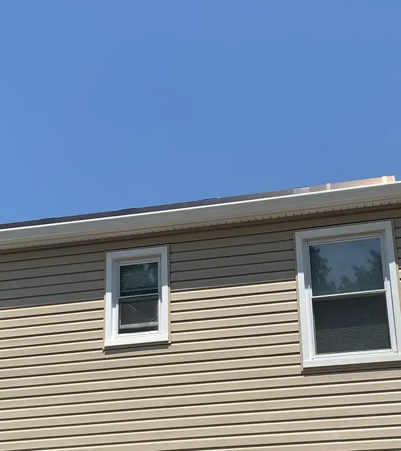 Brown metal standing seam roof installed in Millersville, MD.