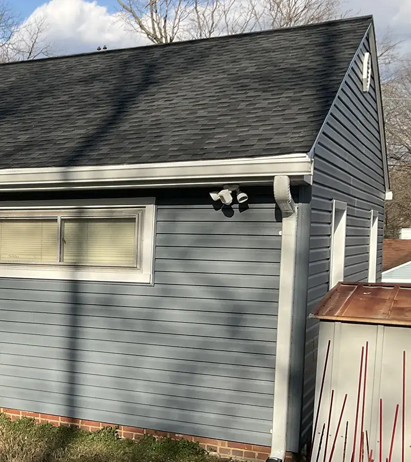 Copper colored metal roof in Gaithersburg, MD. 
