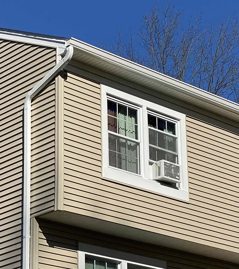 Brown metal standing seam roof installed in Millersville, MD.