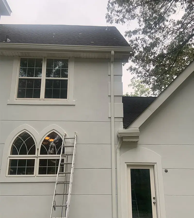 Copper colored metal roof in Gaithersburg, MD.