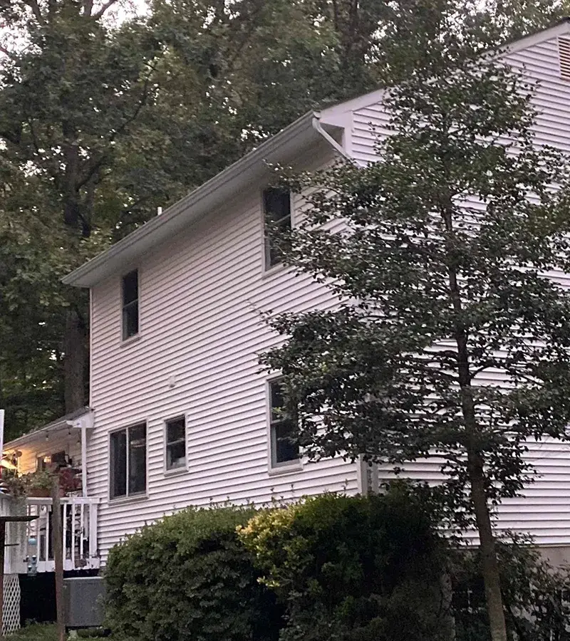 Copper colored metal roof in Gaithersburg, MD.
