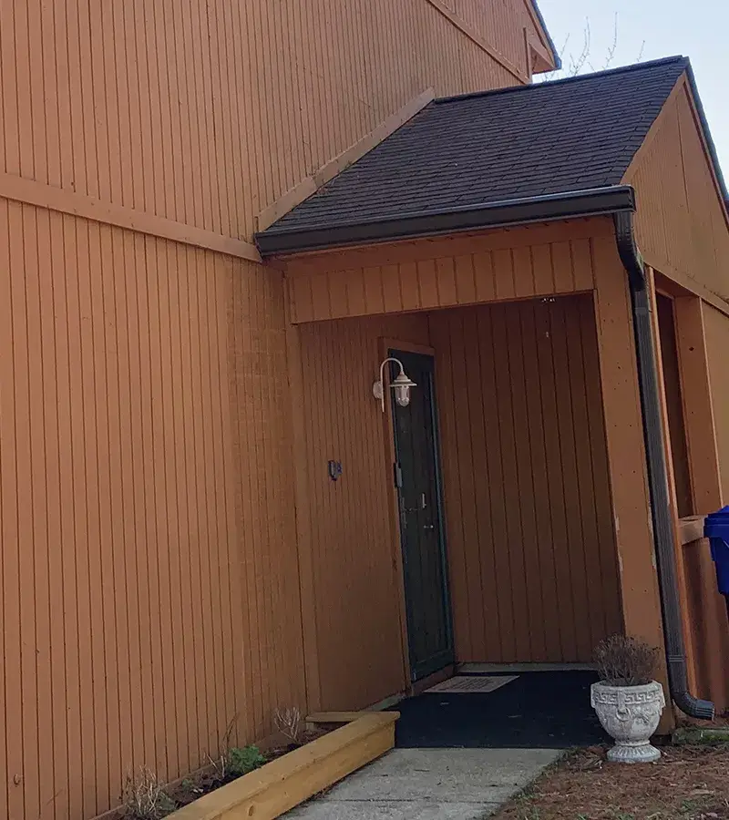 Brown metal standing seam roof installed in Millersville, MD.