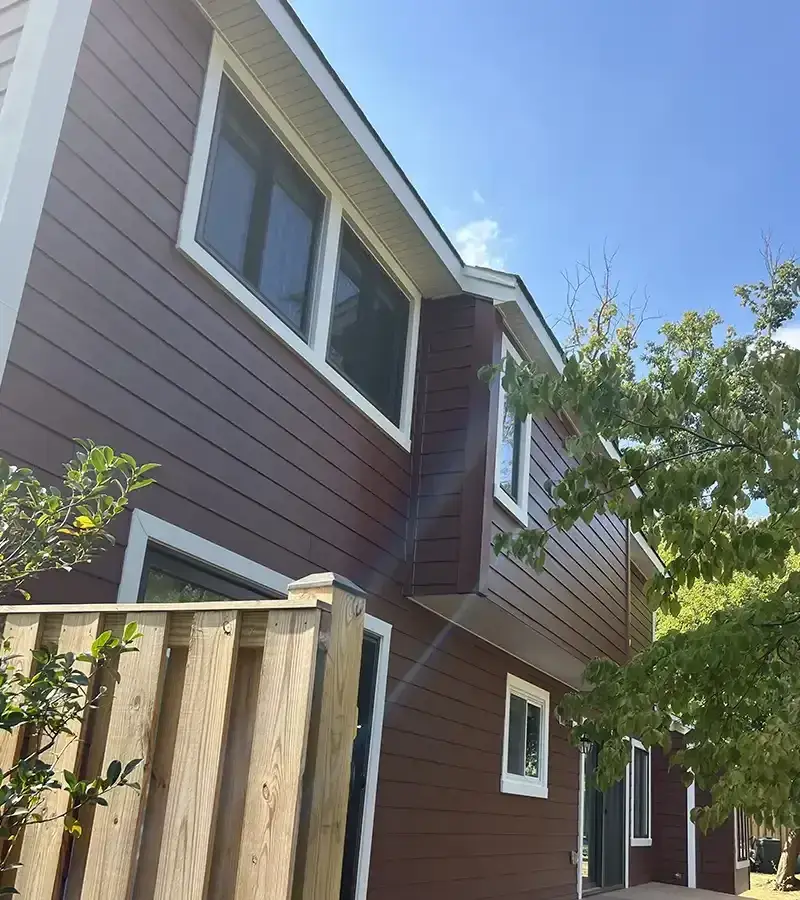 Copper colored metal roof in Gaithersburg, MD.