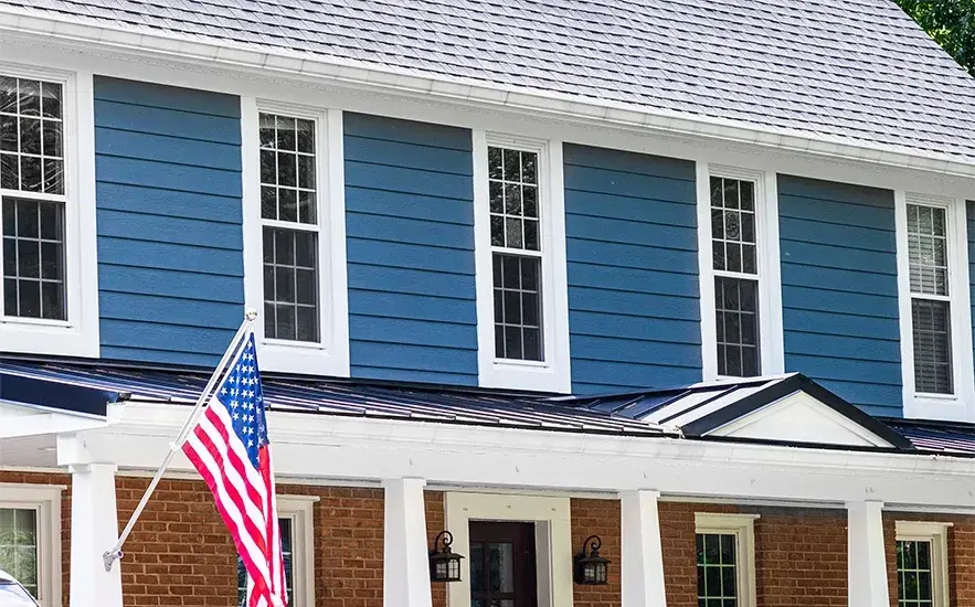 James Hardie Evening Blue House