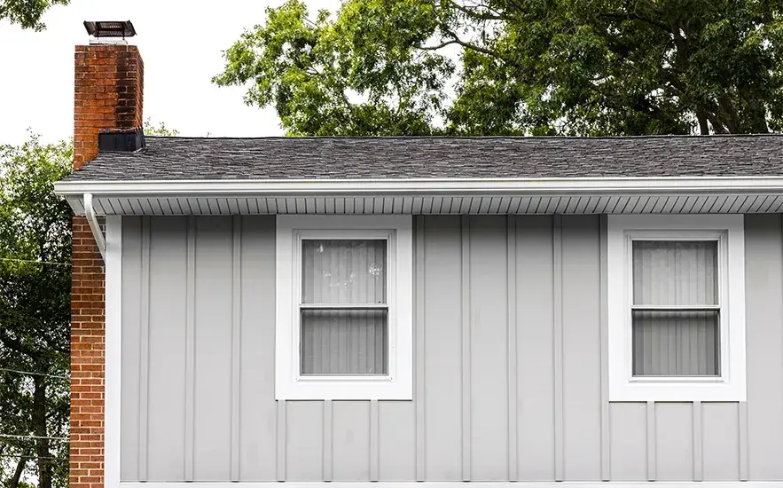 James Hardie Night Gray House