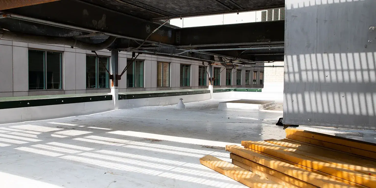 TPO flat roof finished photos.