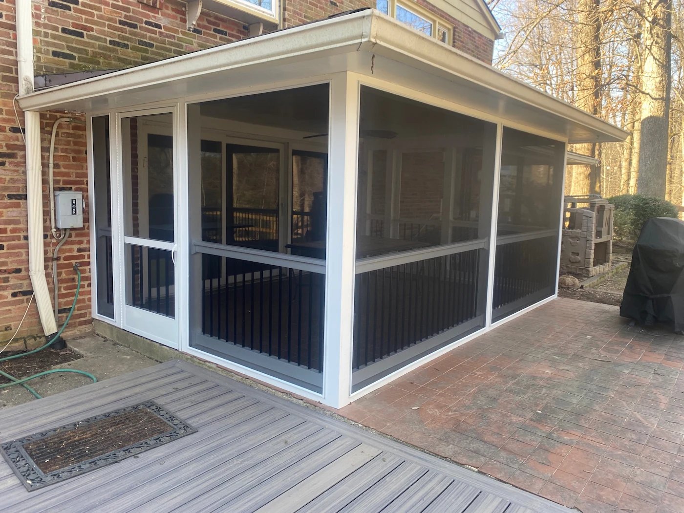 Screened in porch in Silver Spring, MD.