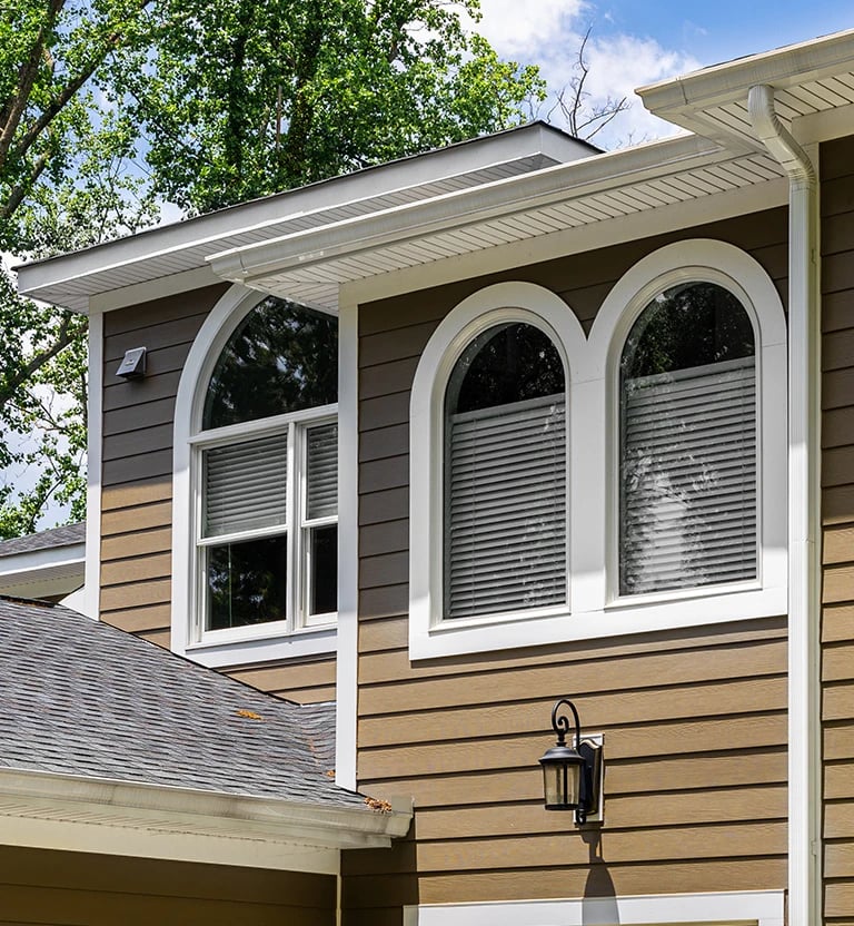 Energy Efficient custom half round windows. 