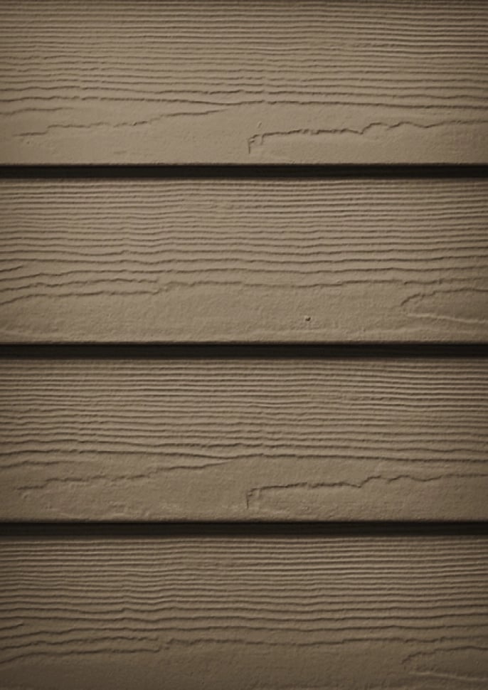 James Hardie plank siding in Woodstock Brown