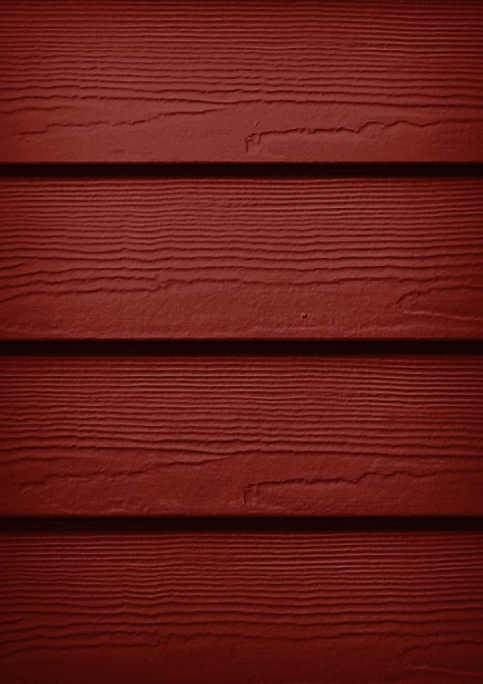 James Hardie plank siding in Country Lane Red