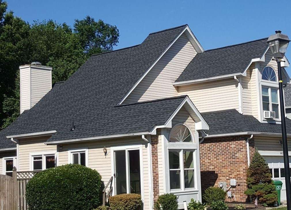 Asphalt shingle roof after