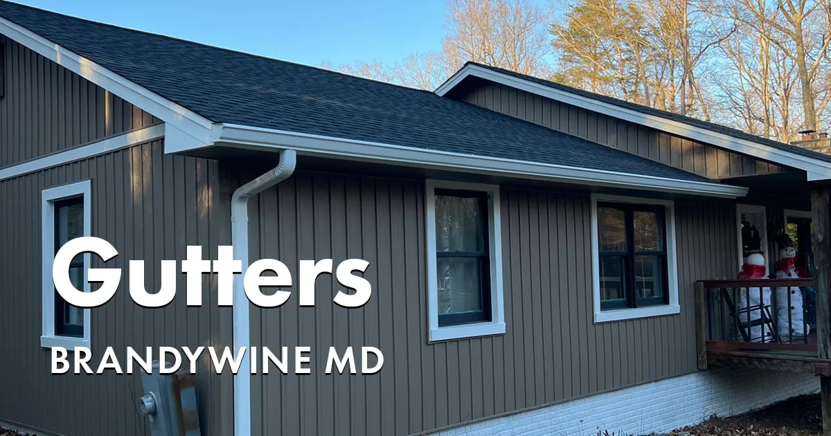 Seamless Gutters and Gutter Guards Near You in Brandywine Maryland