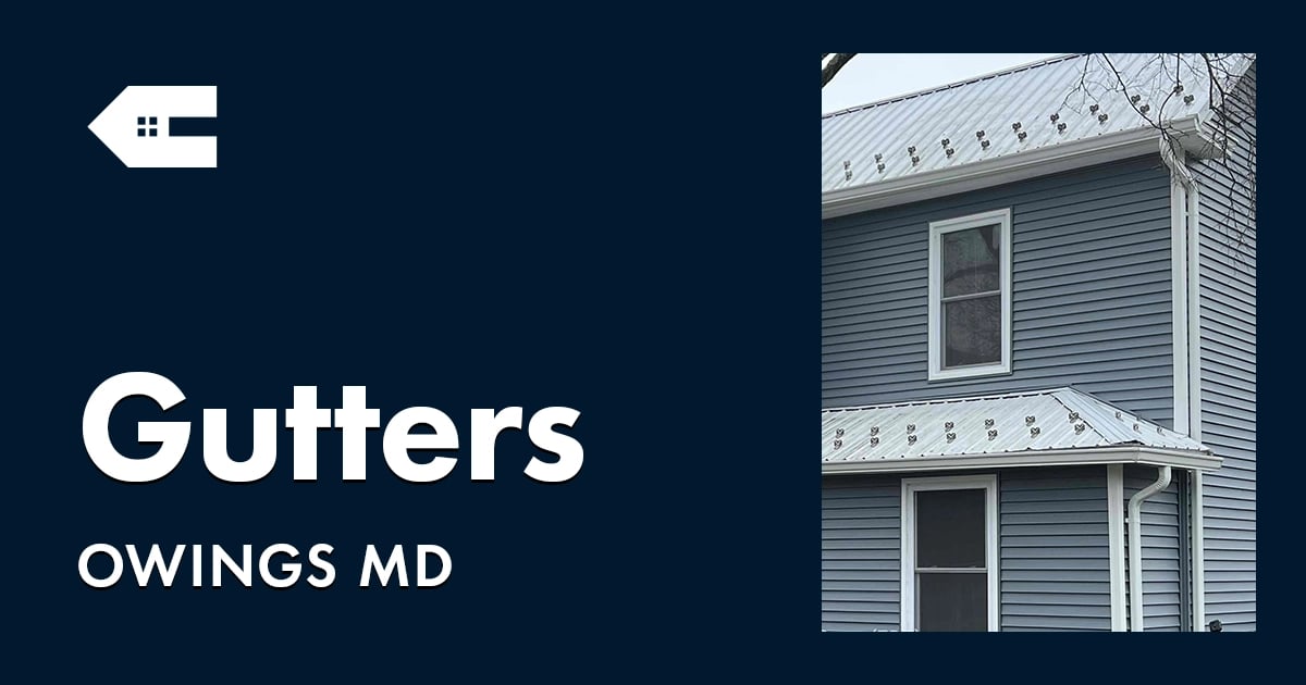 Seamless Gutters and Gutter Guards Near You in Owings Maryland