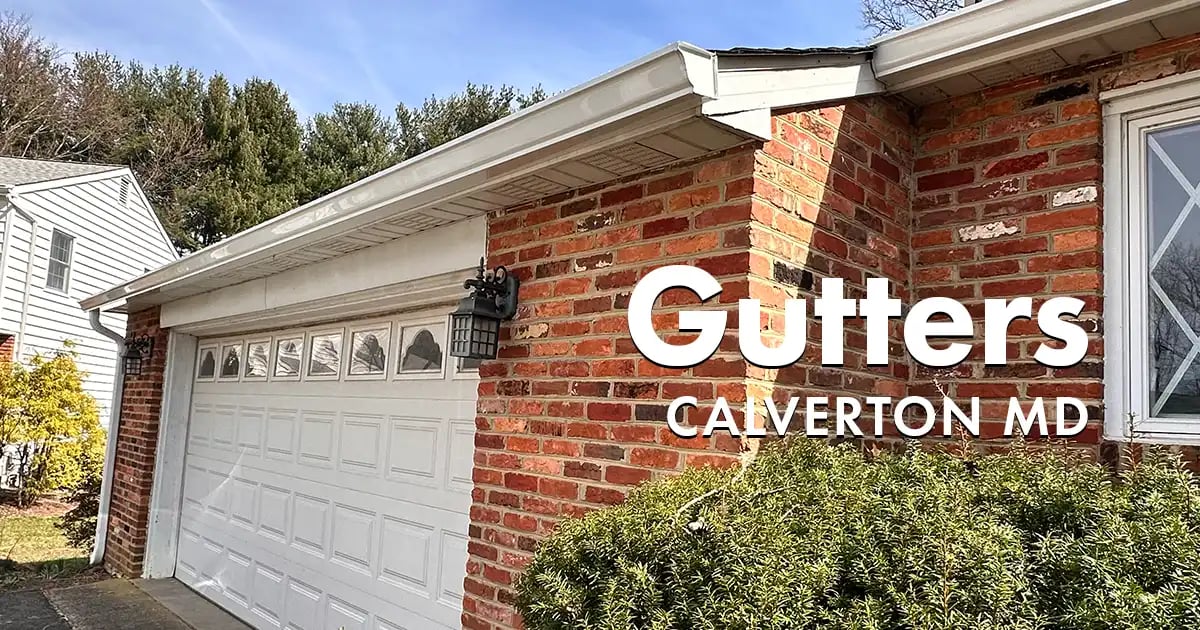 Seamless Gutters and Gutter Guards Near You in Calverton Maryland