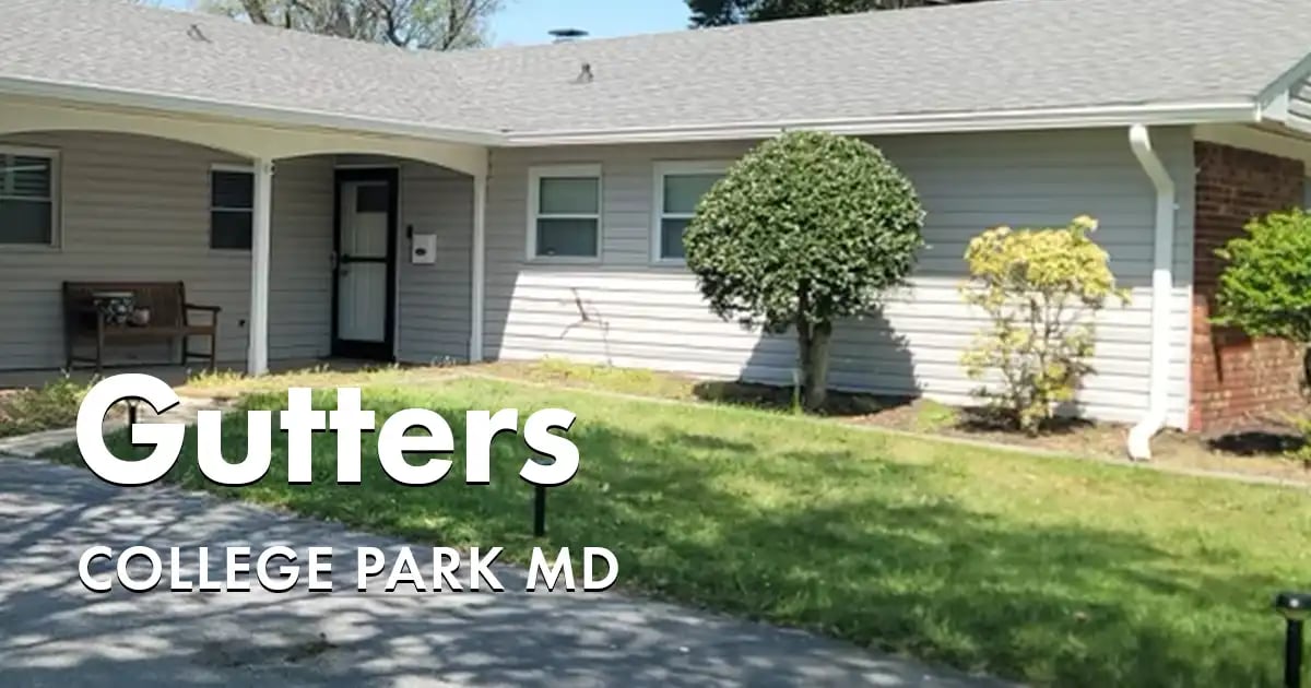 Seamless Gutters and Gutter Guards Near You in College Park Maryland