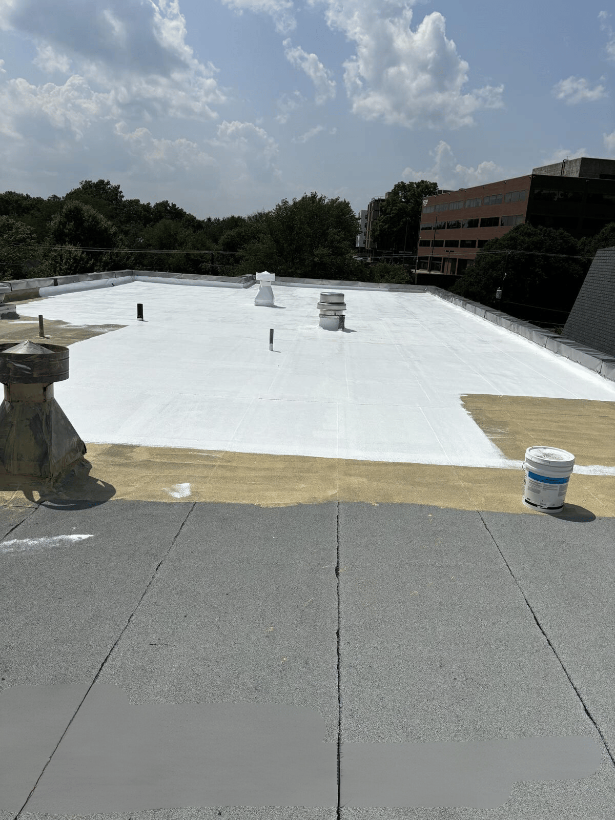 Silicone Roof Coating for Modified Bitumen