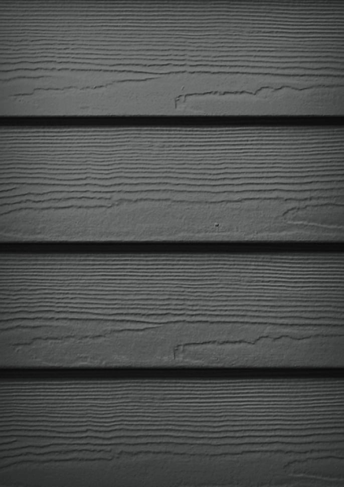 James Hardie Night Gray plank siding on a home's exterior