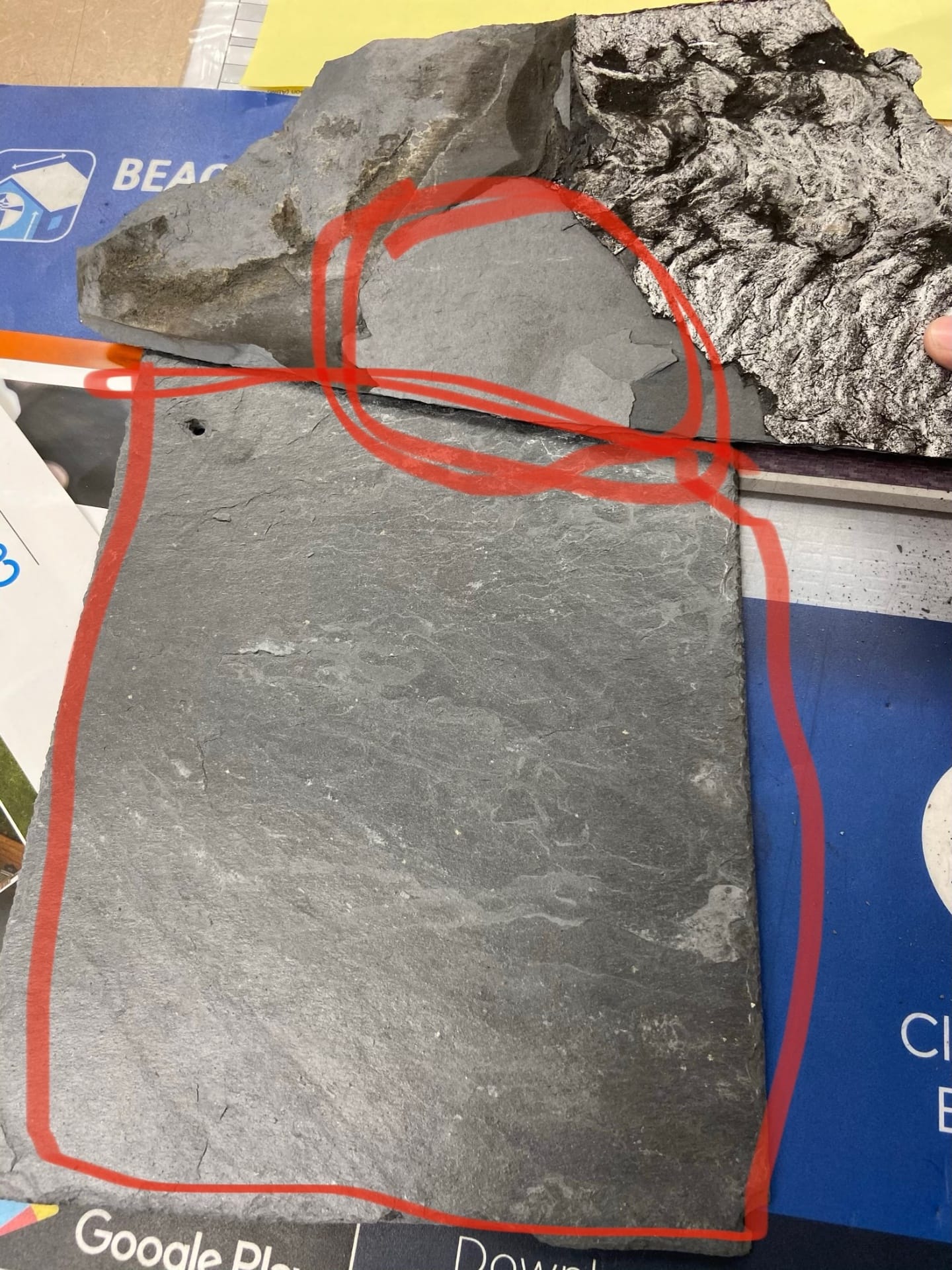 Color Match — Matching the quarry — scalloped slate turret restoration in Washington DC by Capitol Improvements